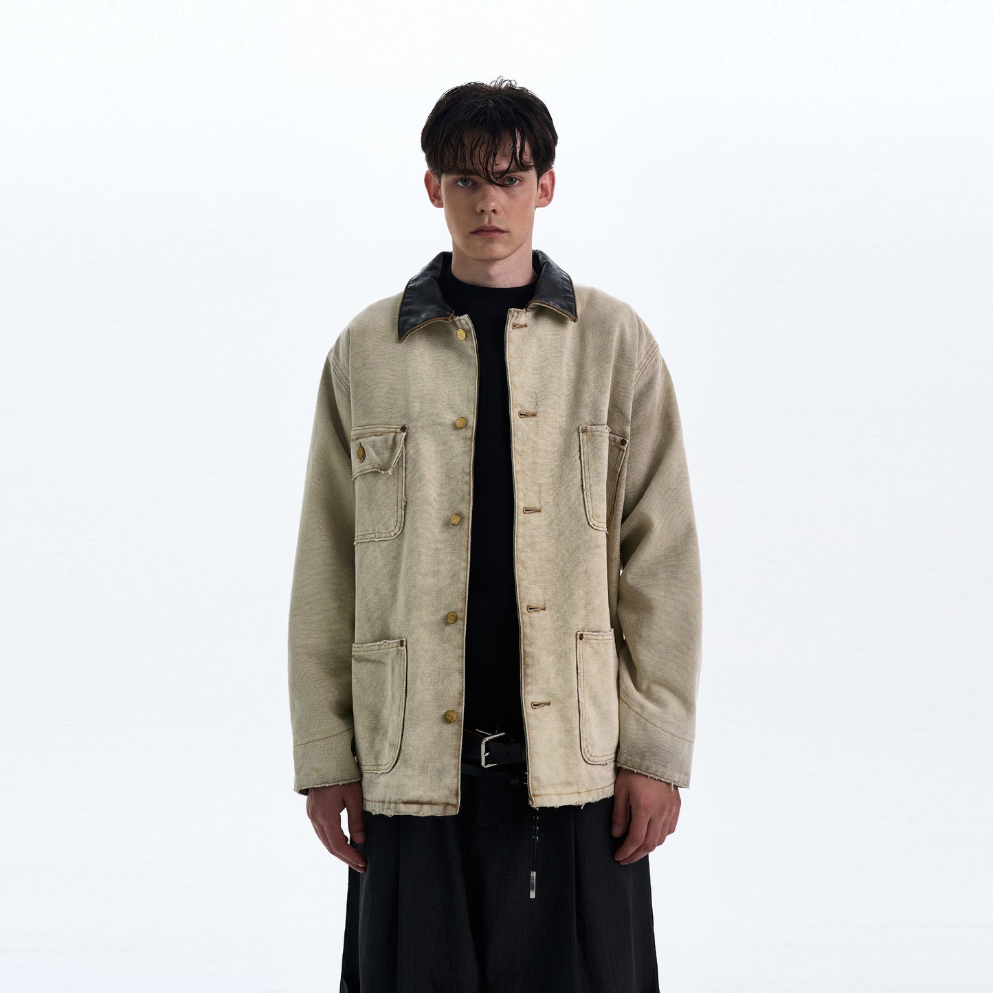 MADWITCH BARN STYLE TURN-DOWN COLLAR JACKET #CW1136