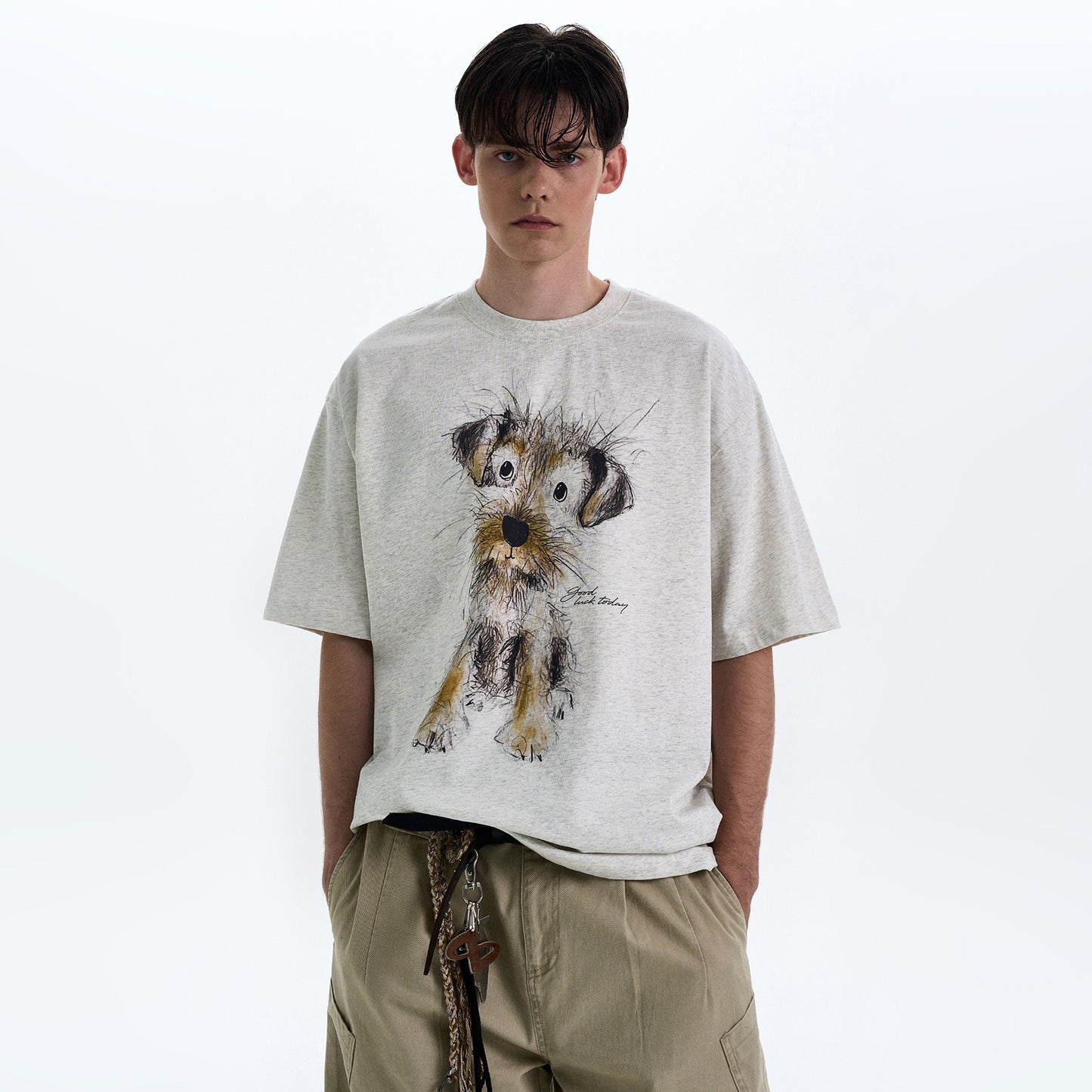 MADWITCH PUPPY PRINT TEE #990599