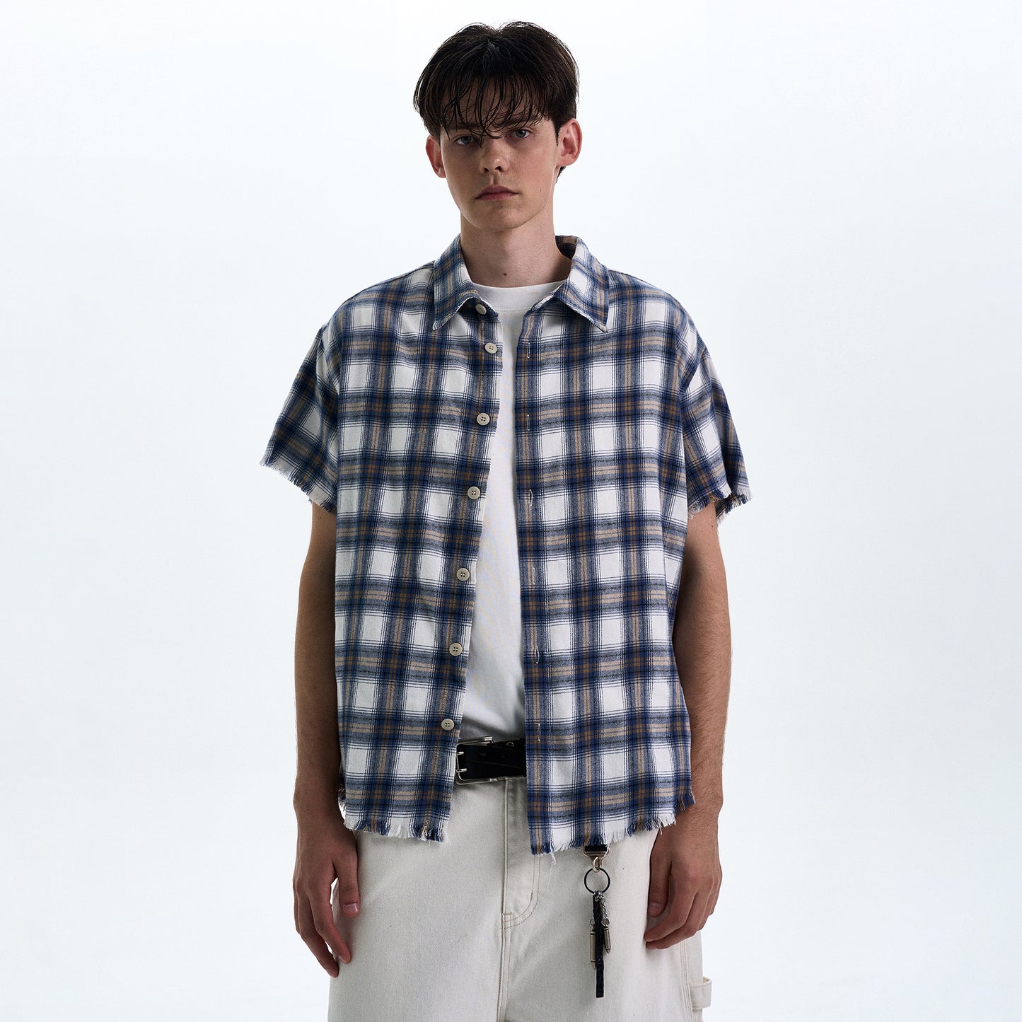 MADWITCH RAW HEM VINTAGE SHIRT #0230