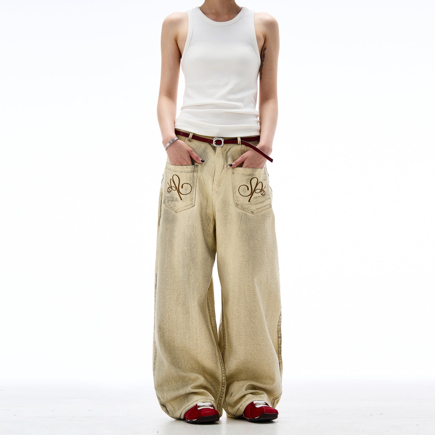 MADWITCH DIRTYFIT STRAIGHT-LEG DENIM JEANS #0037