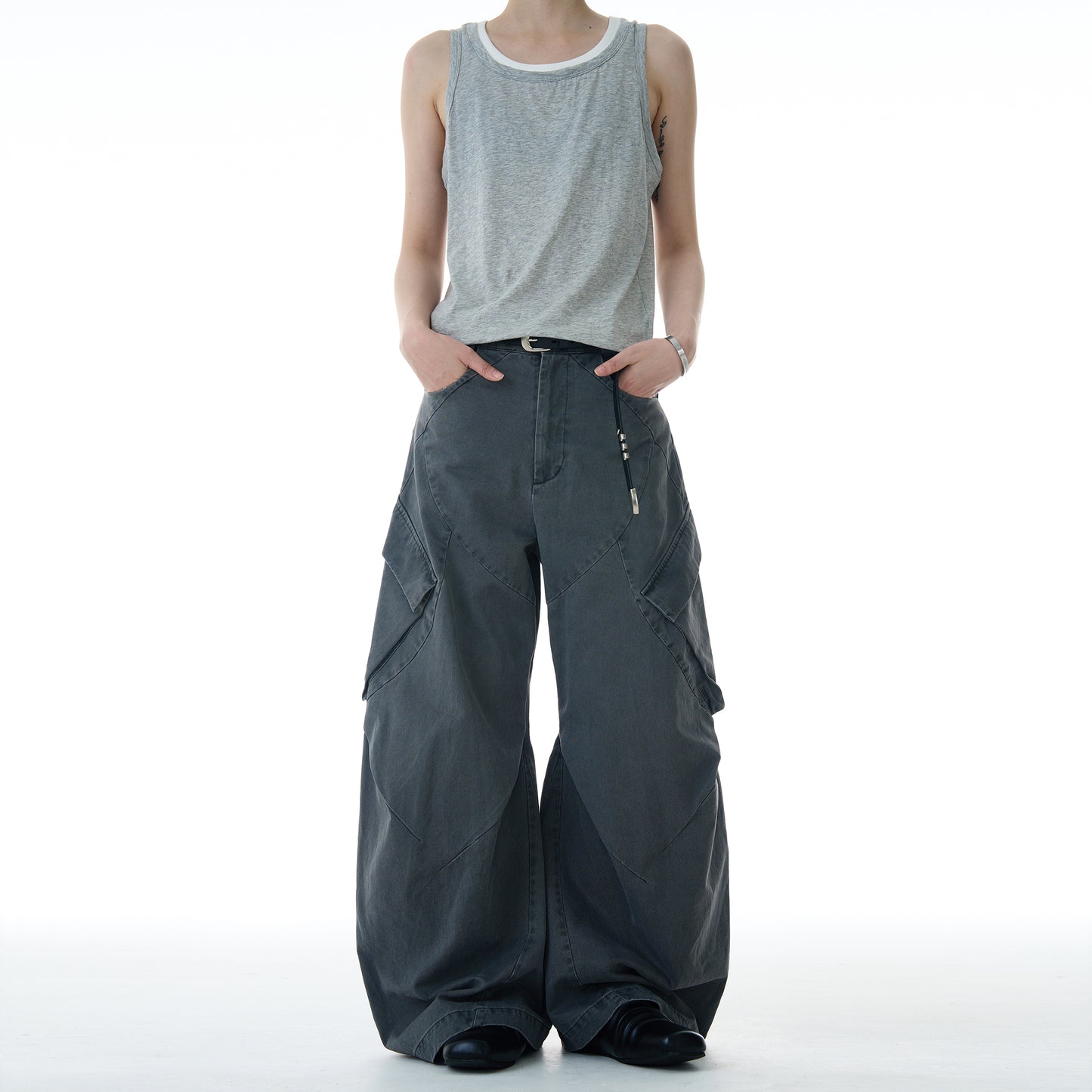 MADWITCH OVERSIZE WORK PANTS #A602