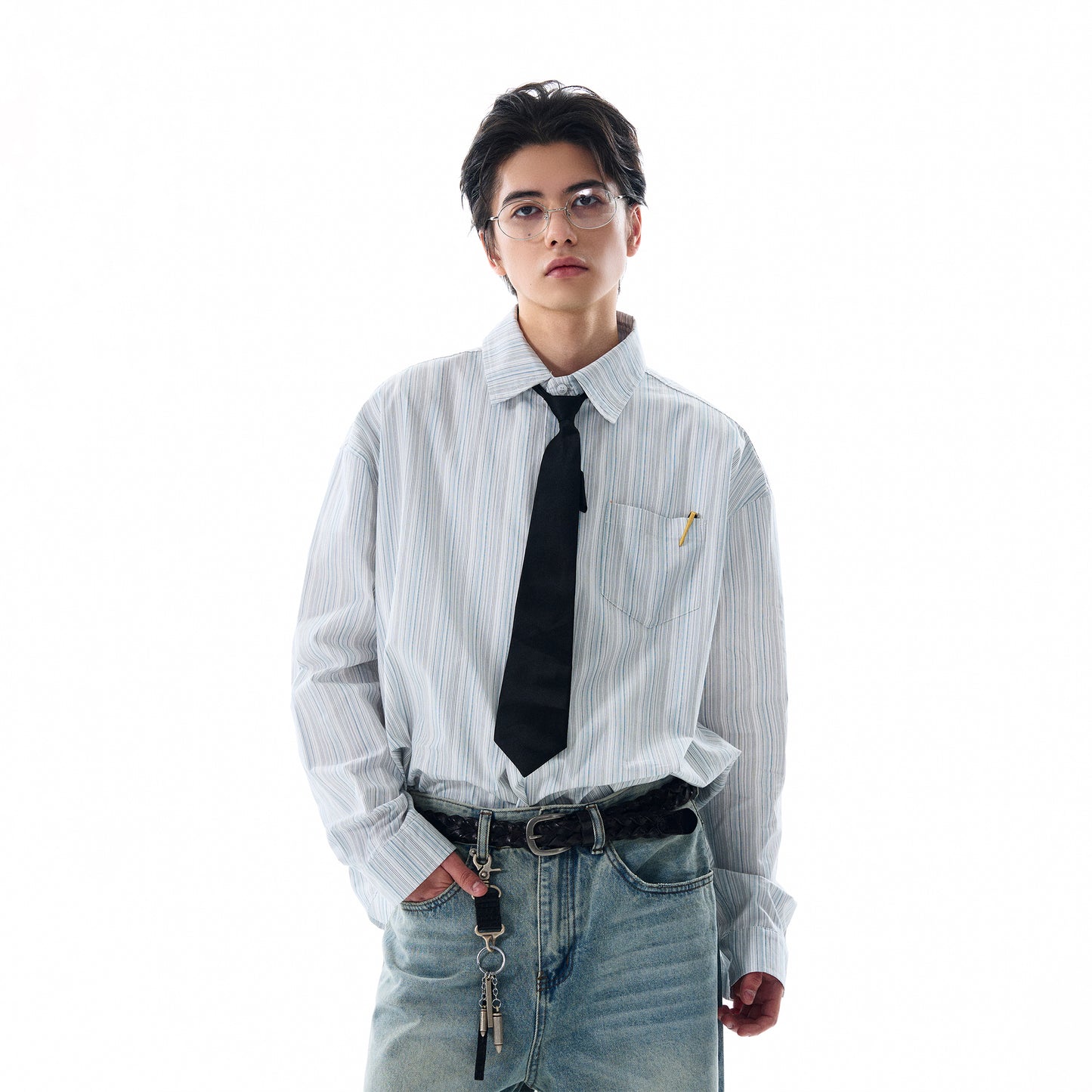 MADWITCH PREMIUM STRIPED SHIRT #L588