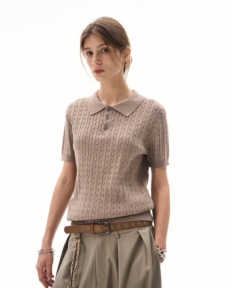 MADWITCH KNIT POLO TSHIRT #YF901