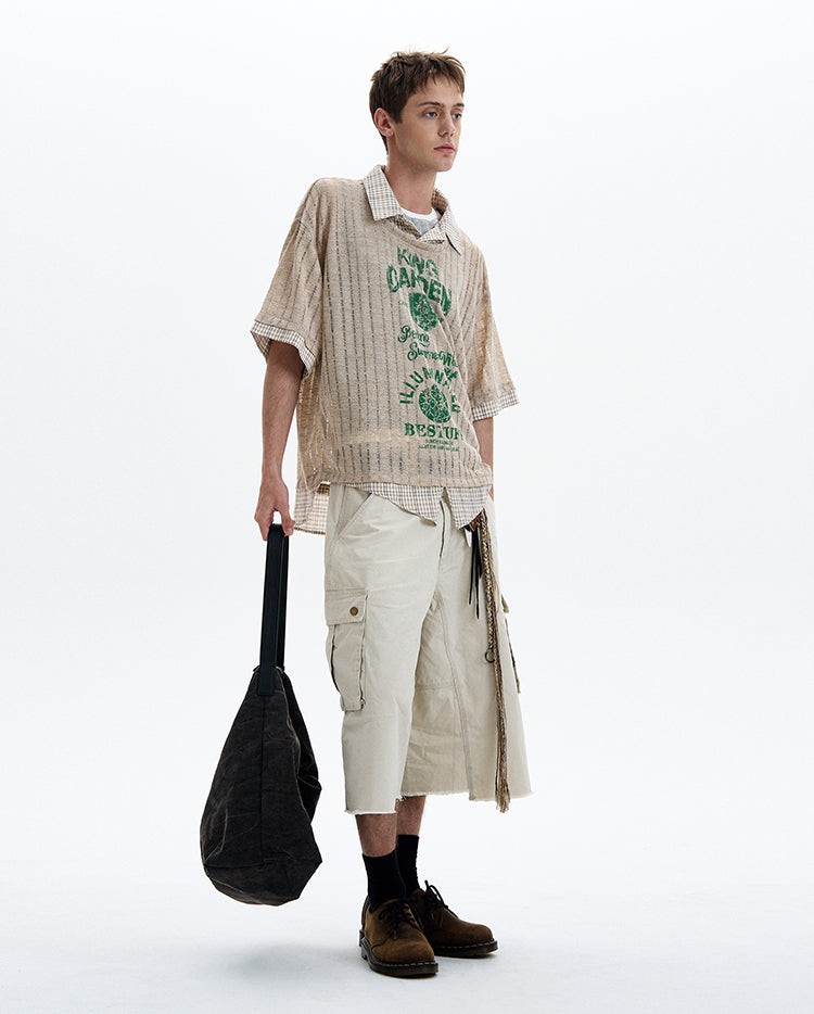 MADWITCH LAYERED KNIT TEE #T70