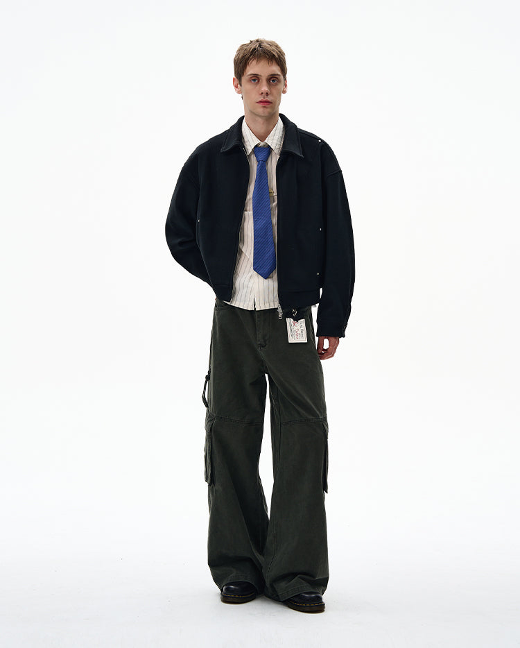 MADWITCH UNISEX MINIMALIST CROPPED JACKET #6276