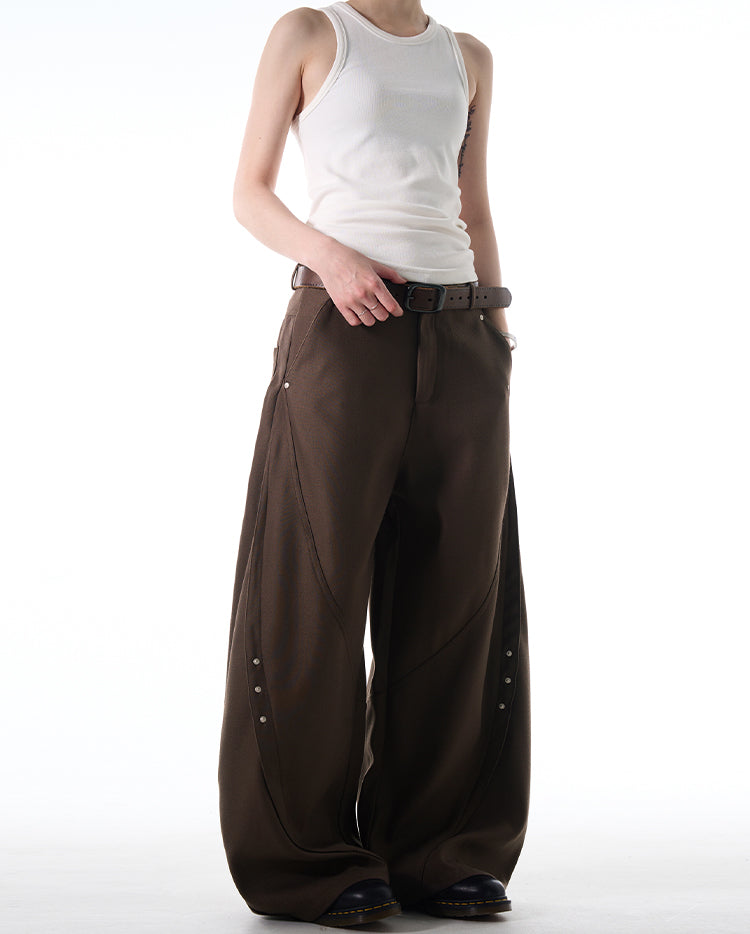 MADWITCH LOOSE FIT WIDE-LEG DENIM PANTS #C828