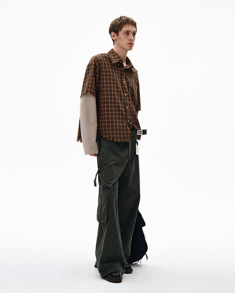 MADWITCH UNISEX FAUX TWO-PIECE SHIRT #CR601