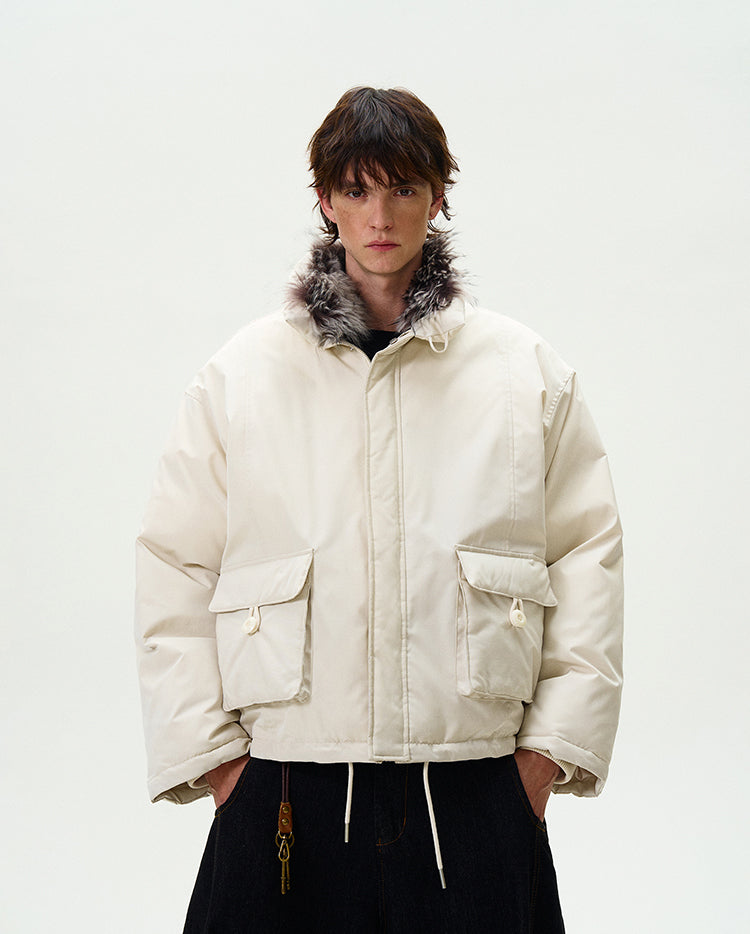MADWITCH CROPPED UTILITY PUFFER JACKET #L315Q24