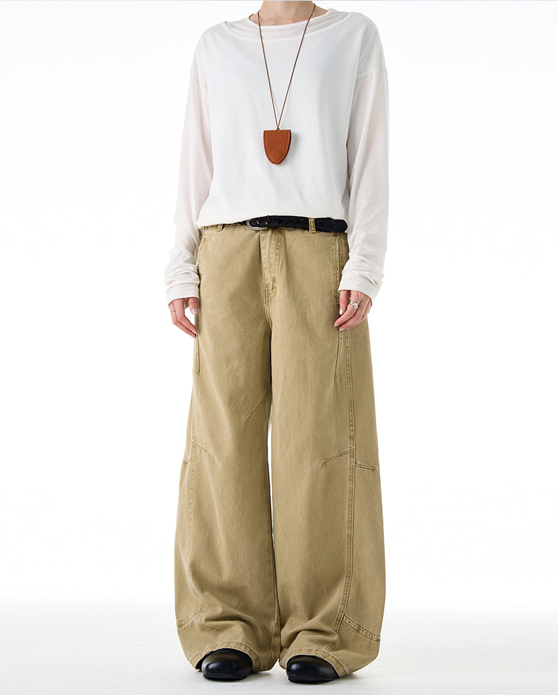 MADWITCH DISTRESSED WIDE LEG PANTS #CK3539