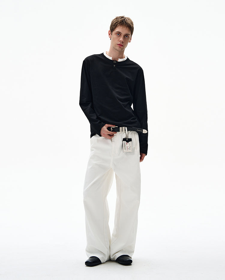 MADWITCH CLEAN FIT FAUX LAYERED SHIRT #RT30