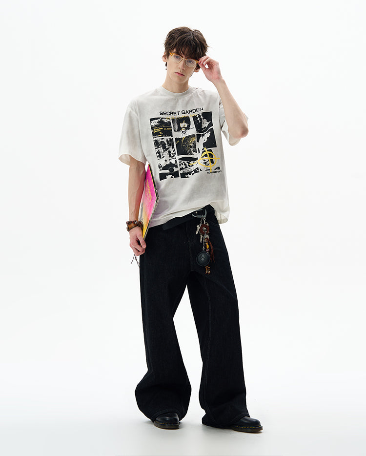 MADWITCH URBAN PRINTED TSHIRT #22640C25
