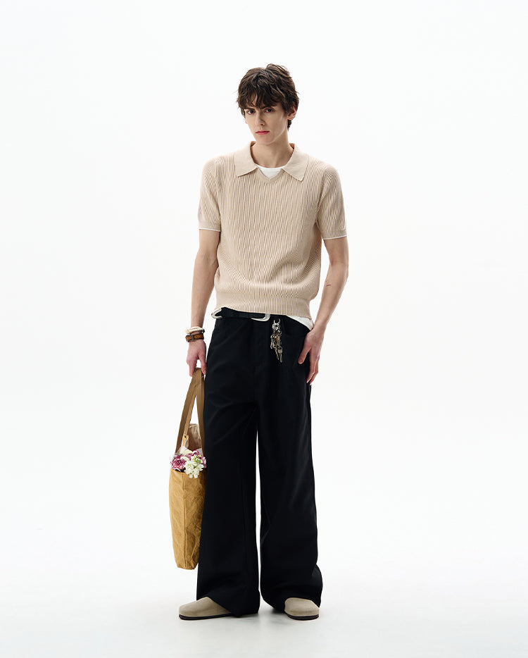 MADWITCH SILK-LIKE KNIT TSHIRT #YF902