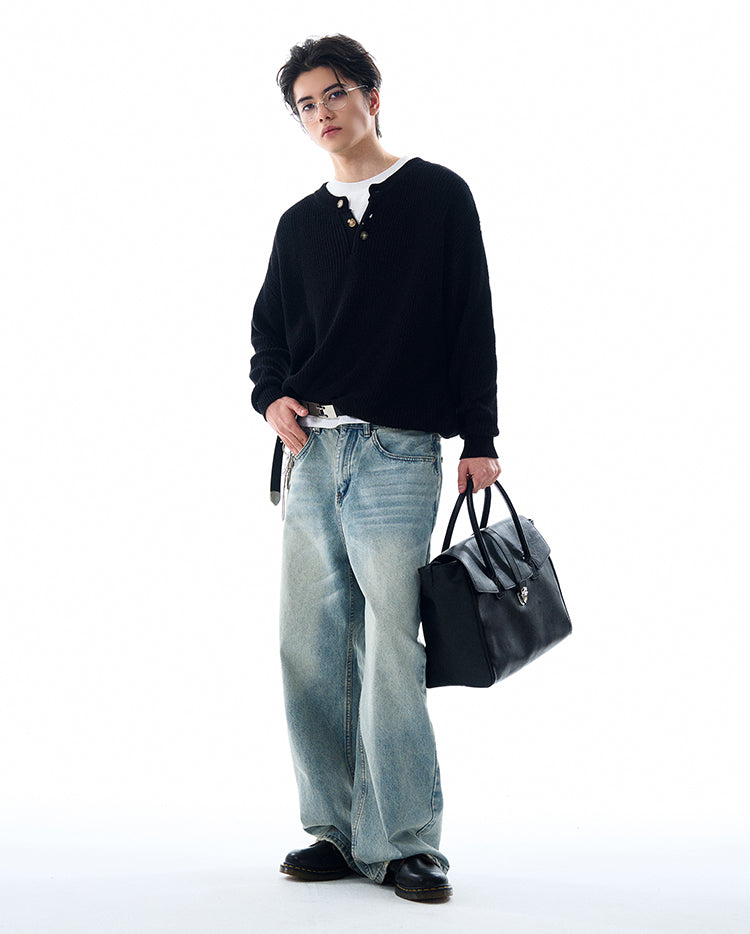 MADWITCH LOOSE KNIT SWEATER #MFY213