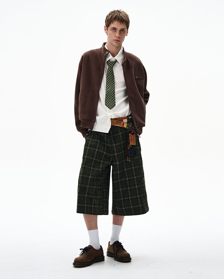 MADWITCH UNISEX MINIMALIST STAND COLLAR JACKET #AB1080
