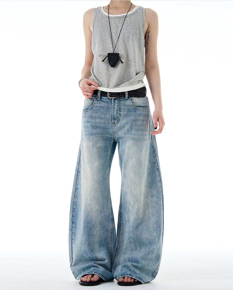 MADWITCH CLASSIC WIDE LEG DENIM #G6669-1