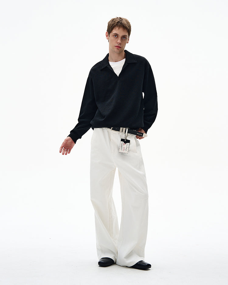 MADWITCH UNISEX V-NECK PULLOVER SWEATSHIRT #C335Q25