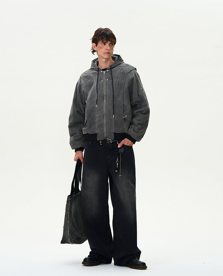 MADWITCH VINTAGE LOOSE-FIT COTTON JACKET #BM254