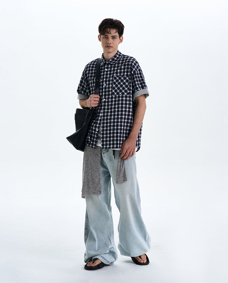 MADWITCH DETACHABLE HOODED SHORT SHIRT #RC218