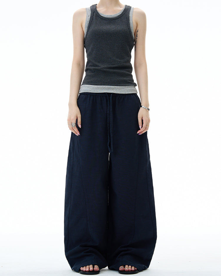 MADWITCH MINIMALIST WIDE LEG PANTS #DS2512