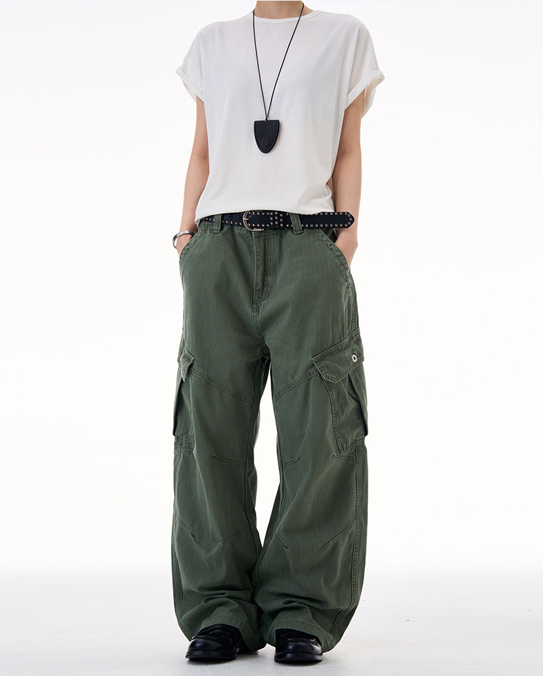MADWITCH UTILITY RELAXED FIT PANTS #CK3557