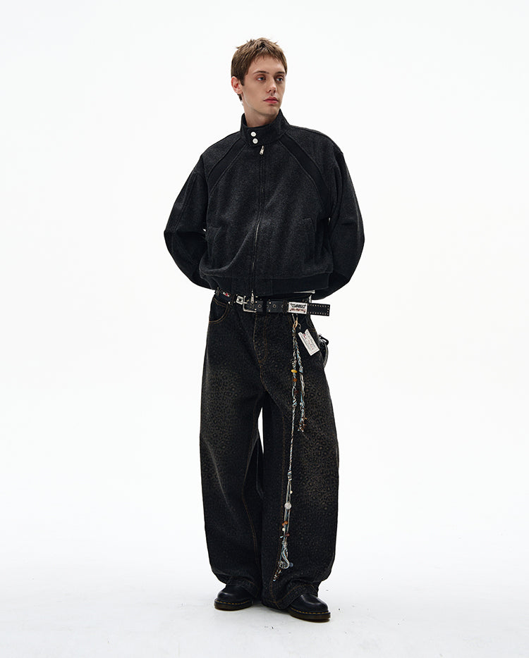 MADWITCH UNISEX VINTAGE MANDARIN COLLAR JACKET #6279