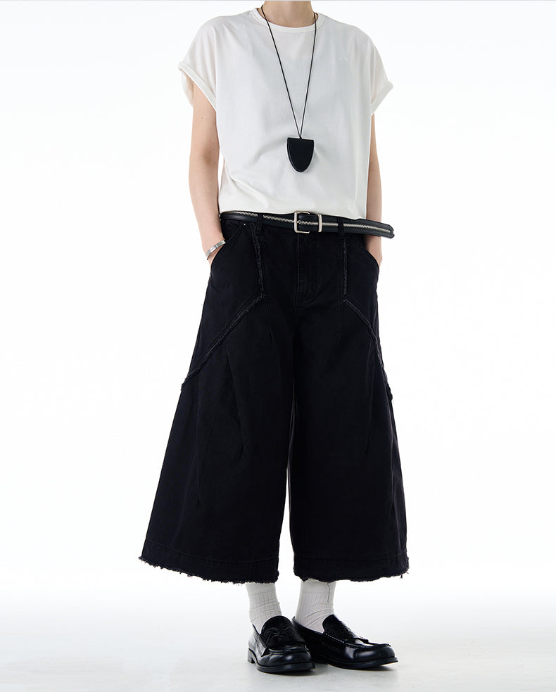 MADWITCH VINTAGE RAW-EDGE CARGOS #CK3529B