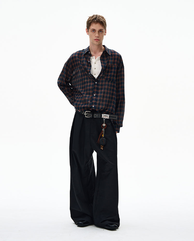 MADWITCH UNISEX VINTAGE OLD MONEY STYLE LONG SHIRT #CR606