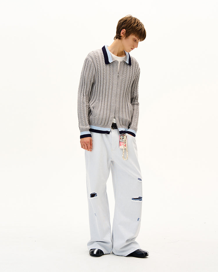 MADWITCH UNISEX KNIT CARDIGAN SWEATER #AK064