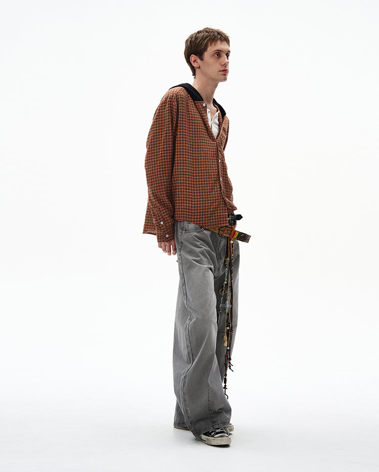 MADWITCH UNISEX COMMUTER HOODED SHIRT #CR602
