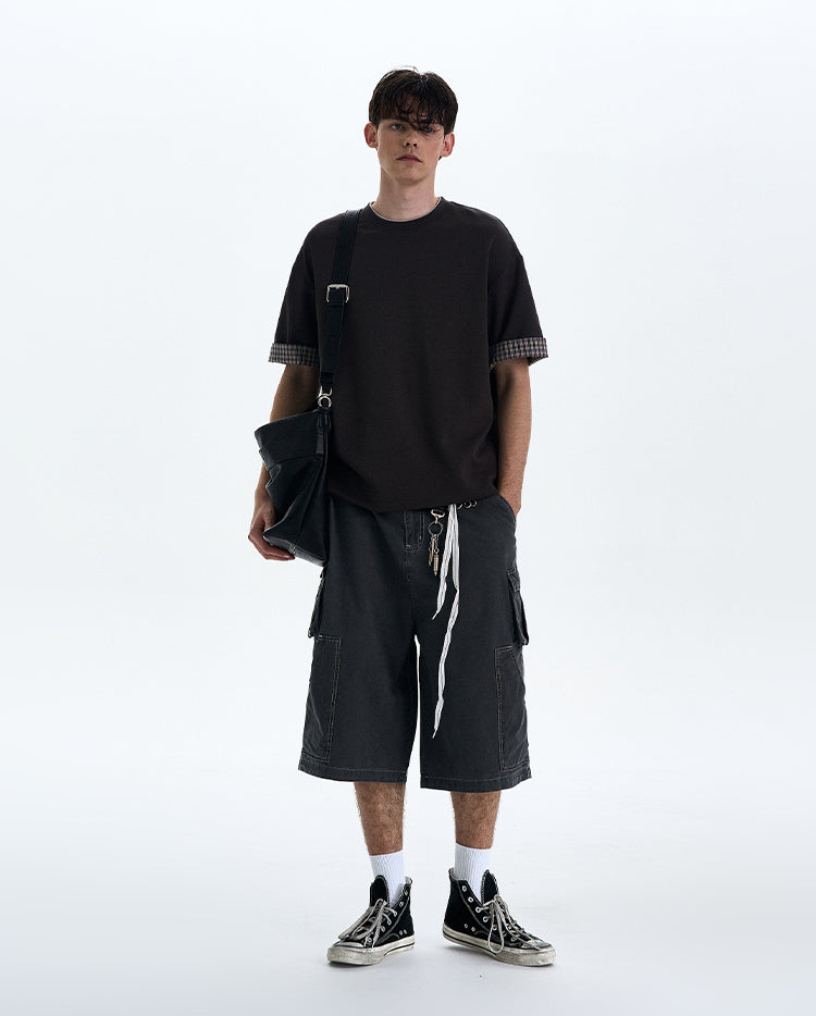 MADWITCH VINTAGE ROLLED HEM TEE #C1785C25