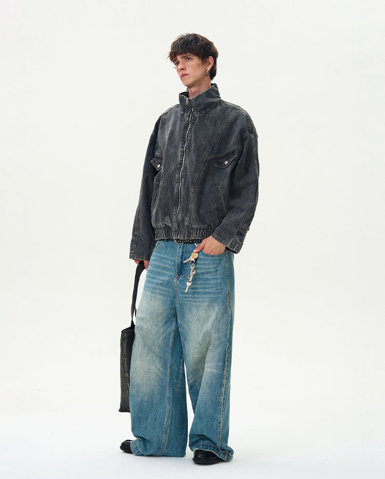MADWITCH WASHED DENIM JACKET #G6471