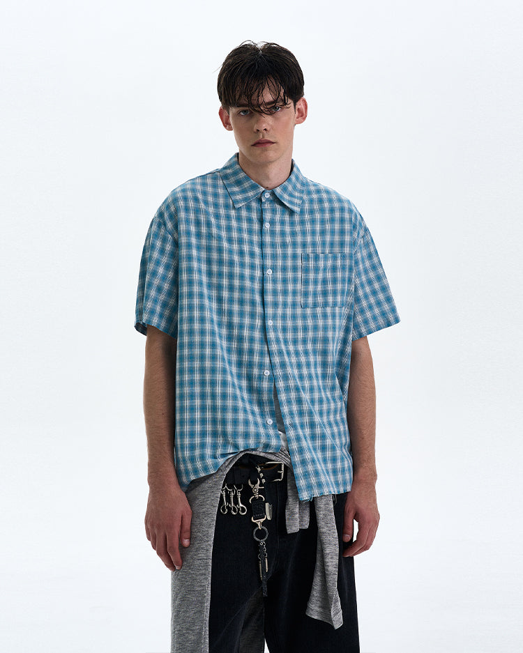 MADWITCH VINTAGE PLAID SHIRT #RC189