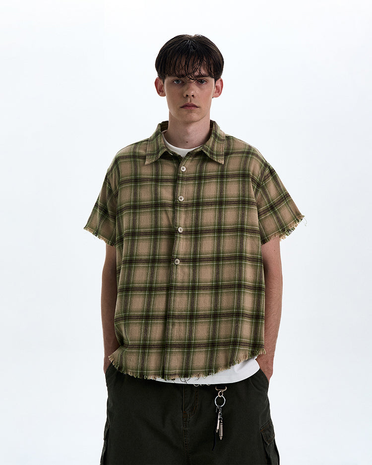 MADWITCH RAW HEM VINTAGE SHIRT #0230