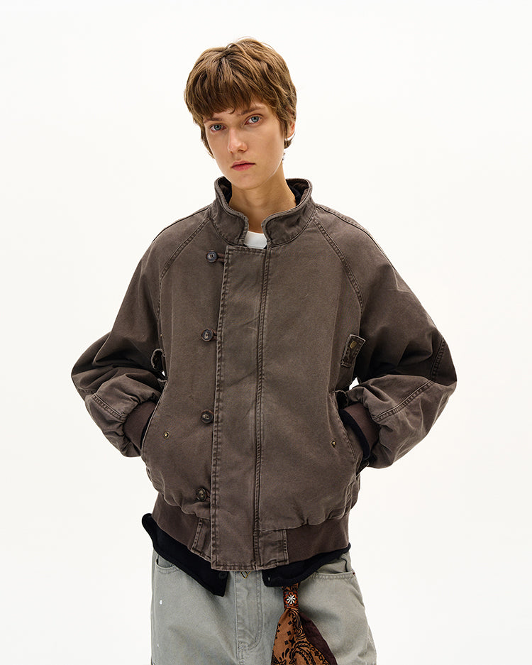 MADWITCH UNISEX WASHED UTILITY JACKET #MD2561