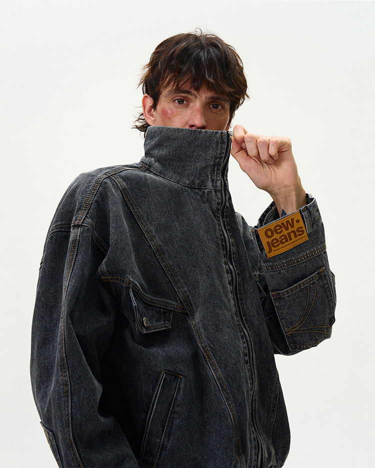 MADWITCH WASHED DENIM JACKET #G6471