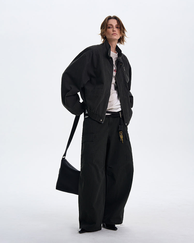 MADWITCH CROPPED BOMBER JACKET #171-1