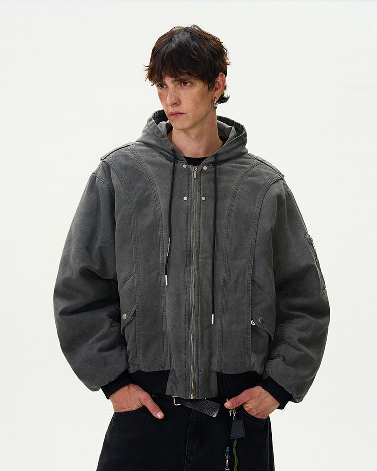 MADWITCH VINTAGE LOOSE-FIT COTTON JACKET #BM254