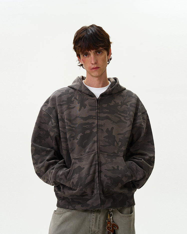 MADWITCH CAMOUFLAGE HOODED TOP #0188