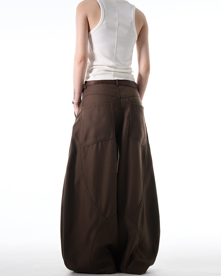 MADWITCH LOOSE FIT WIDE-LEG DENIM PANTS #C828