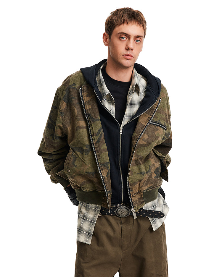 MADWITCH FAUX CAMO JACKET #AW25093