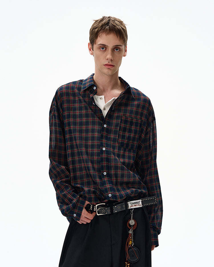 MADWITCH UNISEX VINTAGE OLD MONEY STYLE LONG SHIRT #CR606