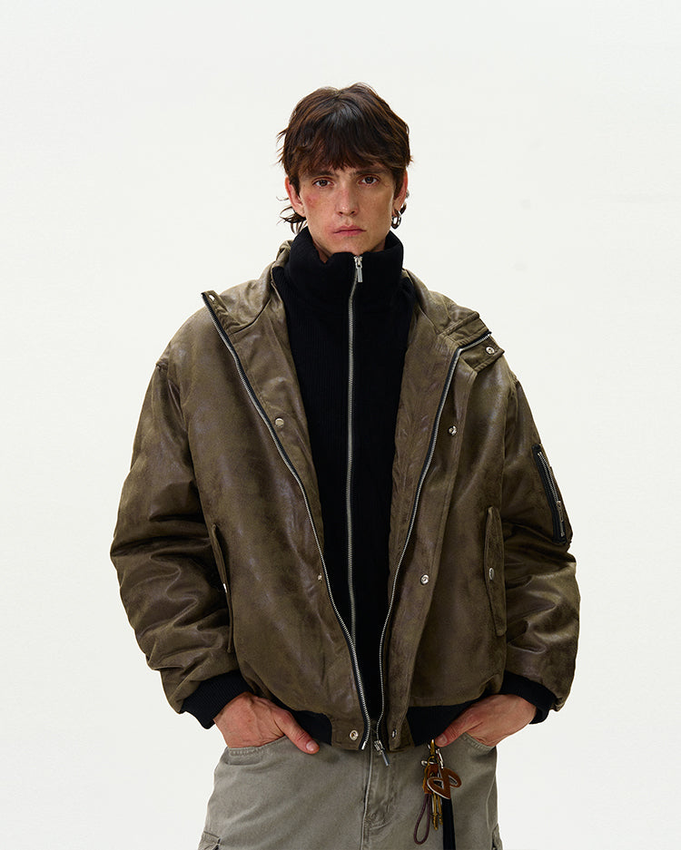 MADWITCH FAUX TWO-IN-ONE JACKET #BM232