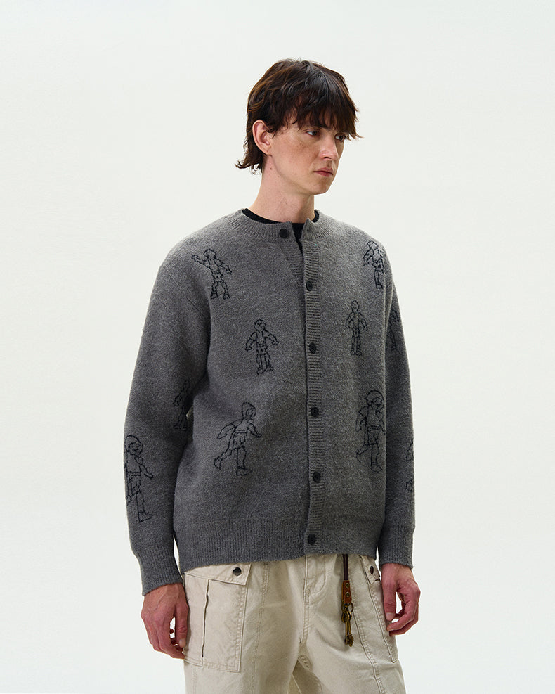 MADWITCH CASUAL KNITTED CARDIGAN SWEATER #9872