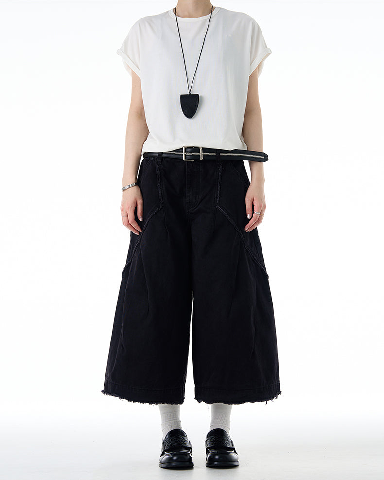 MADWITCH VINTAGE RAW-EDGE CARGOS #CK3529B