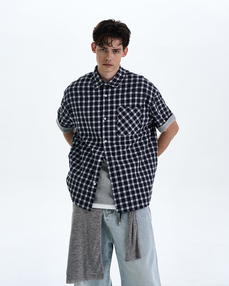 MADWITCH DETACHABLE HOODED SHORT SHIRT #RC218