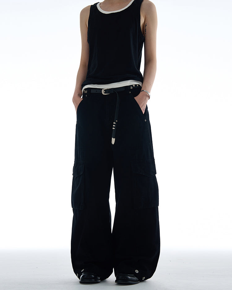 MADWITCH VINTAGE MULTI-POCKET CARGO PANTS #CK6650