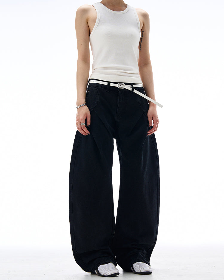 MADWITCH CLEANFIT PLEATED CARGO PANTS #AB1027