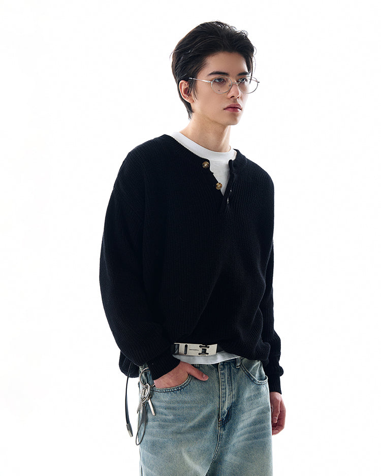MADWITCH LOOSE KNIT SWEATER #MFY213