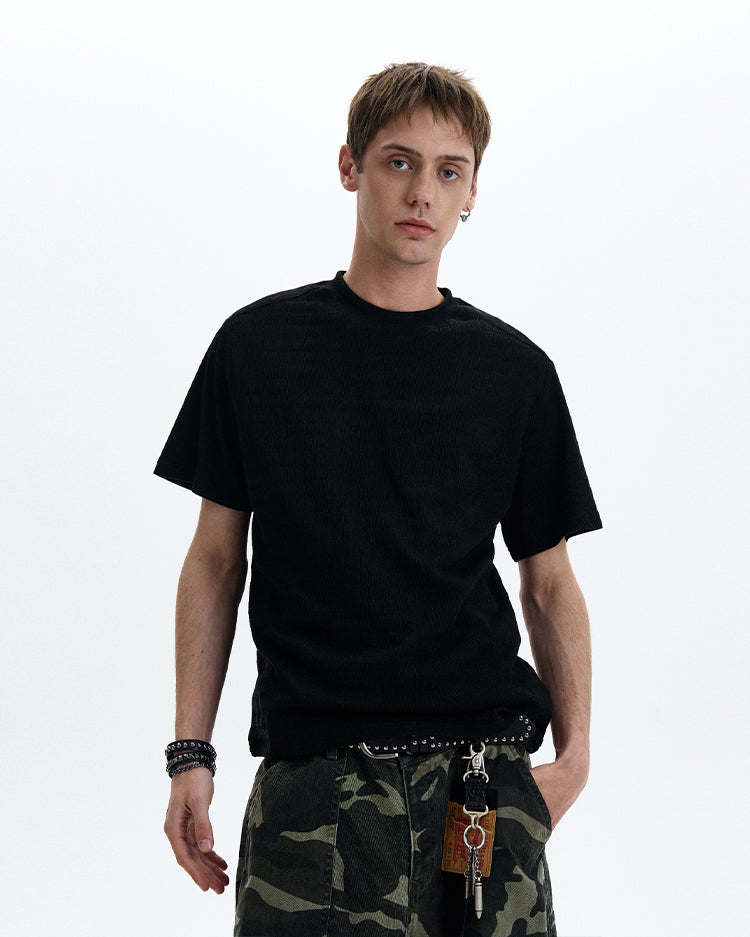 MADWITCH KNIT SHORT SLEEVE TEE #25050