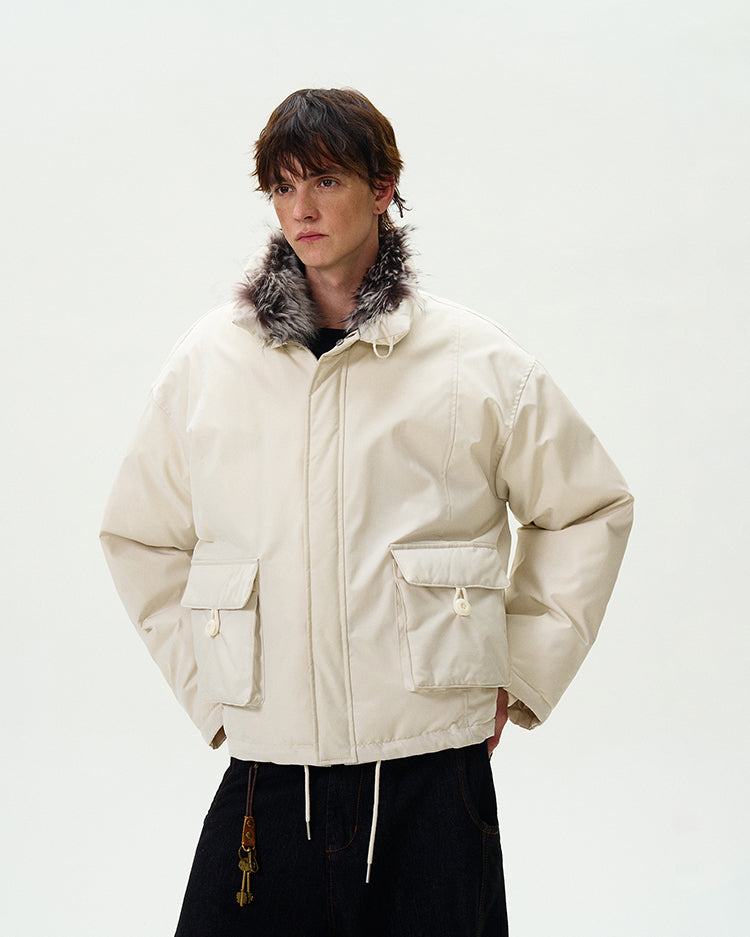 MADWITCH CROPPED UTILITY PUFFER JACKET #L315Q24